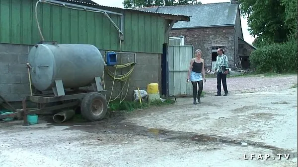 Watch French mature gets her ass fucked hard by grandpa and his farm friends energy Tube