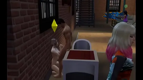 Titta på Sims Blowjob in a club energy Tube