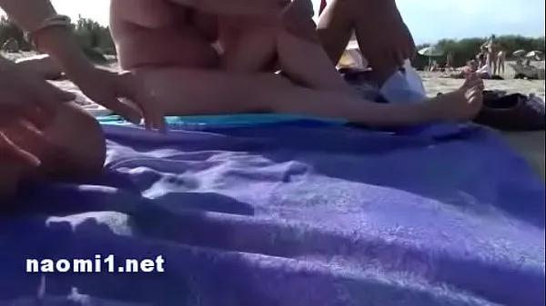 Watch public beach cap agde by naomi slut energy Tube