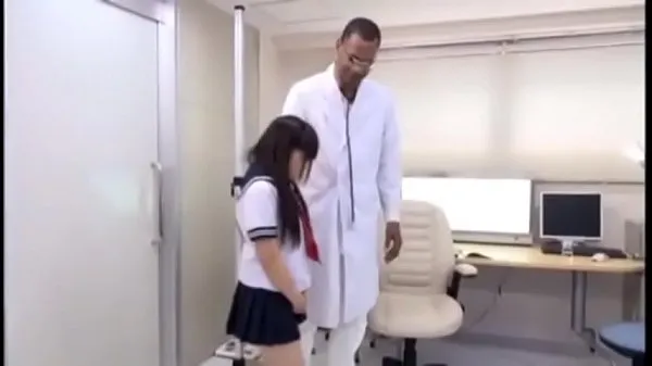 Watch Small Risa Omomo Exam by giant Black doctor energy Tube