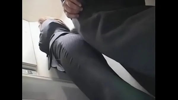 Watch Squatting in the elevator energy Tube