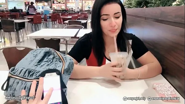 Emanuelly Cumming in Public with interactive toy at Shopping Public female orgasm interactive toy girl with remote vibe outside ऊर्जा ट्यूब देखें
