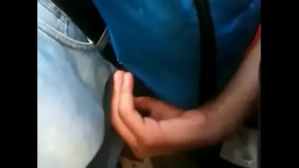 شاهد grabbing his bulge in the metro أنبوب الطاقة