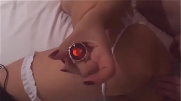 Watch My young wife asked for a plug in her ass not to feel too much pain while her black friend fucks her - real amateur - complete in red energy Tube