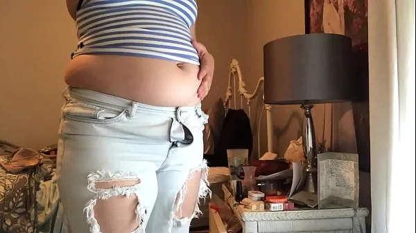 Watch Bloating up in ripped jeans energy Tube