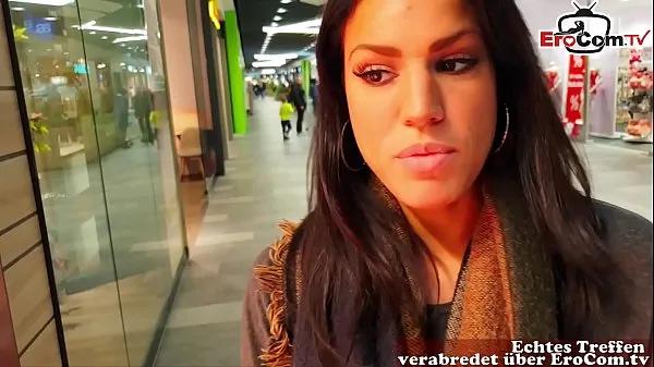 شاهد German amateur latina teen public pick up in shoppingcenter and POV fuck with huge cum loads أنبوب الطاقة