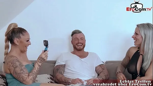 Titta på German port milf at anal threesome ffm with tattoo energy Tube