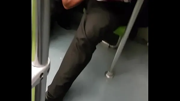 Watch He sucks him on the subway until he comes and throws them energy Tube