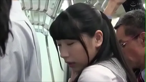 Watch This sensitive Asian girl was m. in the train energy Tube