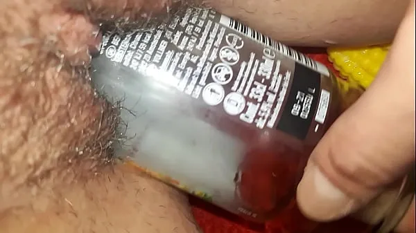 Watch Fuck with a beer bottle energy Tube