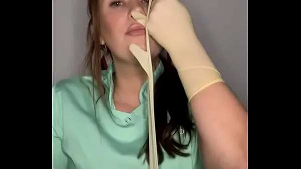 Se Mature cunt wearing tight latex Gloves 4 energy Tube