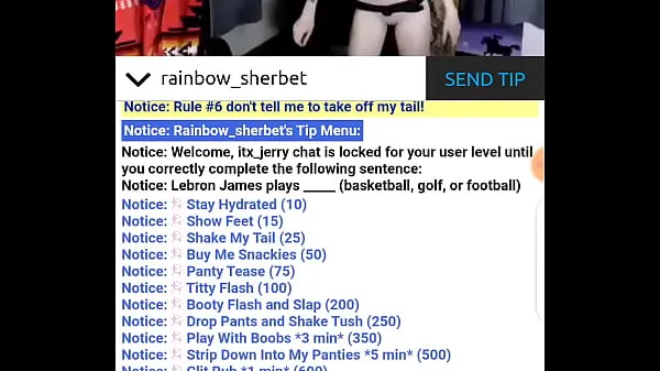 Παρακολουθήστε το Rainbow sherbet Chaturbate Strip Show 28/01/2021 Energy Tube