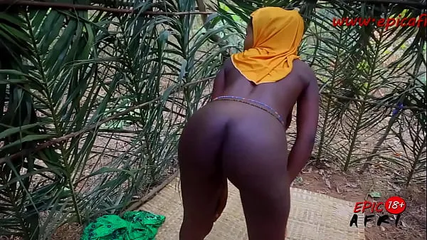 Watch Ebony hijab slut gets solo masturbation energy Tube
