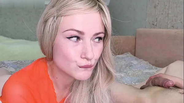 Hot Blonde Sucking Big Cock after Waking Up until Cum in Mouth 에너지 튜브 시청하기