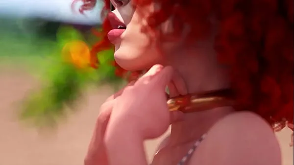 Sledujte Futanari - Beautiful Shemale fucks horny girl, 3D Animated energy Tube