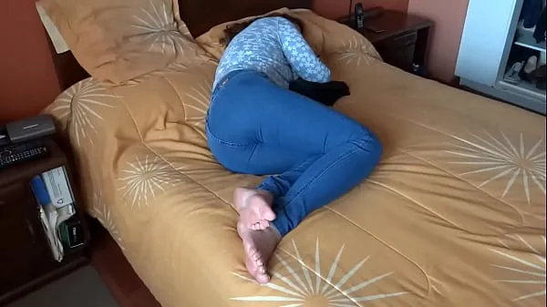 Watch Stepson spies on mother and enjoys her big ass in jean, masturbates and cums on her tits energy Tube