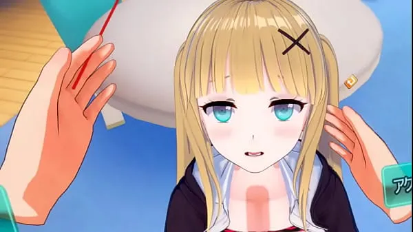 Tonton Eroge Koikatsu! VR version] Cute and gentle blonde big breasts gal JK Eleanor (Orichara) is rubbed with her boobs 3DCG anime video Tabung energi