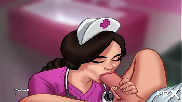Watch SummertimeSaga - Nurse plays with cock then takes it in her mouth E3 energy Tube