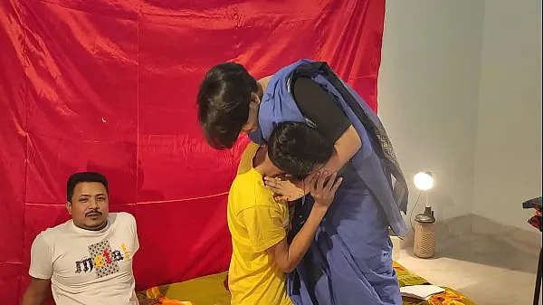 Watch Husband fingering while his wife fuck Threesome sex Bengali , Shathi khatun and hanif and Shapan pramanik energy Tube