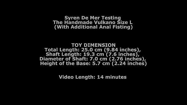 Watch Syren De Mer Testing The Handmade Vulkano Size L (With Additional Anal Fisting) TWT084 energy Tube