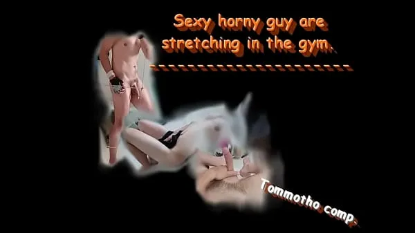 Se Sexy horny guy are stretching in the gym (Tom Ondra Motho energy Tube