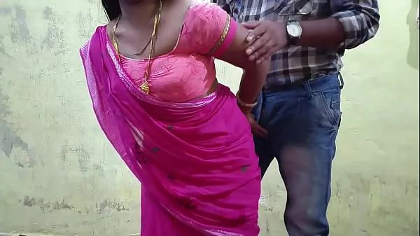 Se Sister-in-law looks amazing wearing pink saree, today I will not leave sister-in-law, I will keep her pussy torn energy Tube