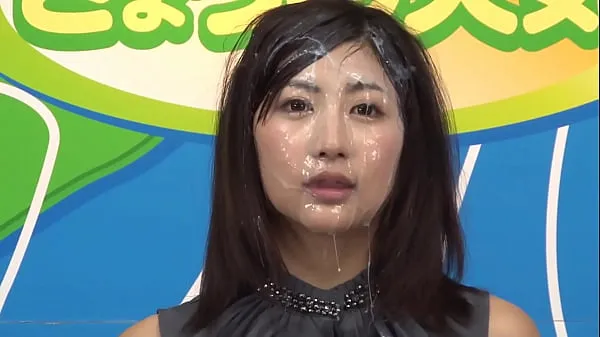 Se News Announcer BUKKAKE, Japanese, censored, second girl energy Tube