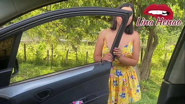 I say that I don't have money to pay the driver with a blowjob and to be able to fuck him on the road - I love that they see my ass and tits on the street Enerji Tüpünü izleyin