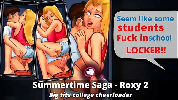 Se She doesn't care about creampie. ? She is so horny when they hiding in the locker. (Summertime Saga - Roxy 2 energy Tube