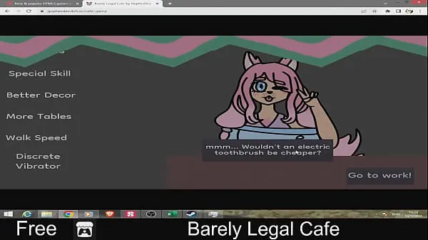Watch Barely Legal Cafe (free game itchio ) 18, Adult, Arcade, Furry, Godot, Hentai, minigames, Mouse only, NSFW, Short energy Tube