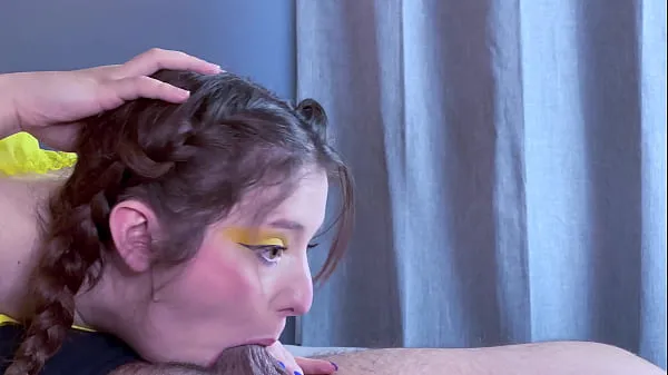 Tonton Gorgeous Summer Whore Picked Up Hitchhiking Pays with a Deepthroat Blowjob and Thick Cum Facial Throatpie Energy Tube