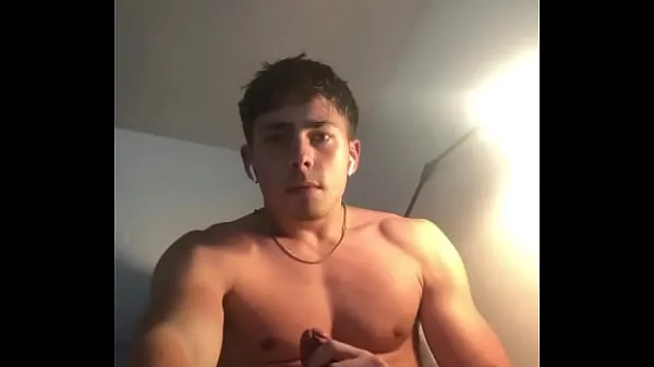 Watch Hot fit guy jerking off his big cock energy Tube