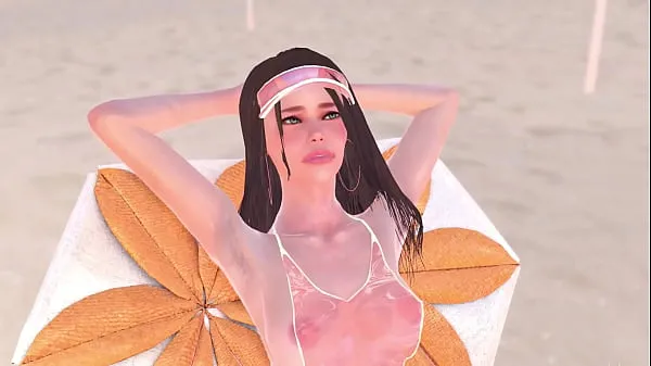 Sledujte Animation naked girl was sunbathing near the pool, it made the futa girl very horny and they had sex - 3d futanari porn energy Tube