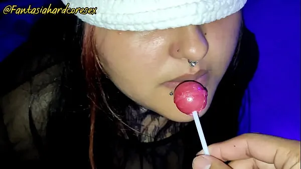Se Guess the flavor with alison gonzalez lollipop or penis she decides to suck both of them without knowing it homemade pov in spanish energy Tube
