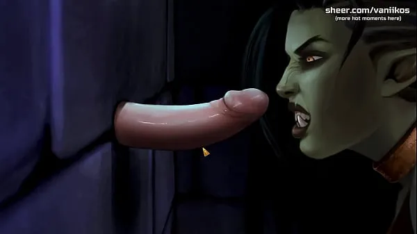 شاهد What a Legend! | Big Tits Orc Monster Girl Teen Gives Glory Hole Blowjob To Stranger In Dungeon Prison | Cartoon Animated Porn Game | Part أنبوب الطاقة