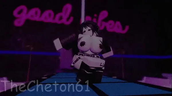 Roblox Strip Club Experience, a slut dances in the Strip Club and gets fucked by a huge cockエネルギー チューブを見る